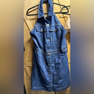 Future Collective NWT Denim Button-Up Dress Size 20